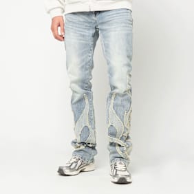 Smoke Rise Tribal Denim Jeans Selene blauw