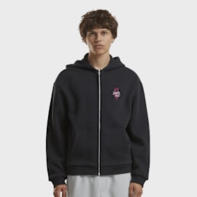 Mister Tee Urban Bloom Fluffy Zip Hoody noir
