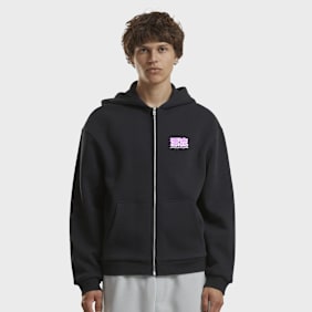 Mister Tee Unleashed Power Fluffy Zip Hoody schwarz