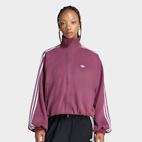 adidas Originals Faux Suede Track Top Rot