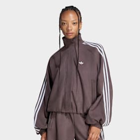 adidas Originals Faux Suede Tracktop Marron