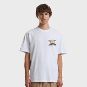 Mister Tee Star Wars Mandalorian Anime Loose Tee weiß
