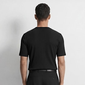 Burocs Slim Rib T-Shirt czarny