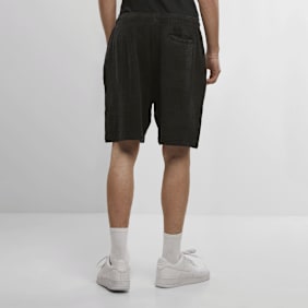Urban Classics Acid Washed Musselin Shorts preto