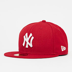New Era Fitted-Cap 59Fifty Basic MLB New York Yankees rood