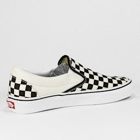 Vans Classic Slip On (Checkerboard) blanc