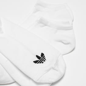 adidas Originals 3 PACK - adicolor Trefoil No Show Socken weiß