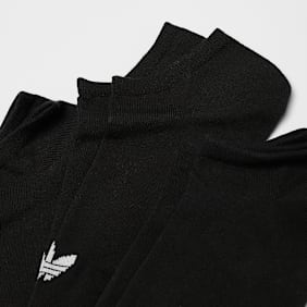 adidas Originals 3 PACK - adicolor Trefoil No Show Socken Schwarz