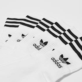 adidas Originals 3 PACK - adicolor Crew Socken weiß