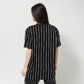 Karl Kani Small Signature Essential Pinstripe OS Tee schwarz