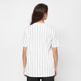 Karl Kani Small Signature Essential Pinstripe Oversized Tee weiß