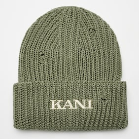 Karl Kani Small Retro Embro DamageBeanie grün