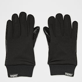 SNIPES Woven Flag Label Basic Logo Tech Fleece Gloves noir