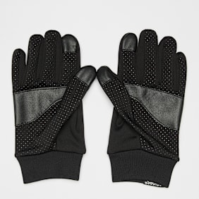 SNIPES Woven Flag Label Basic Logo Tech Fleece Gloves negro