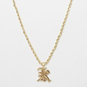 Karl Kani Old Englisch Charm Helix Chain dorado