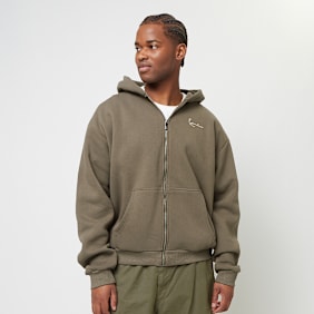 Karl Kani Small Signature Essential OS Ziphoodie brązowy