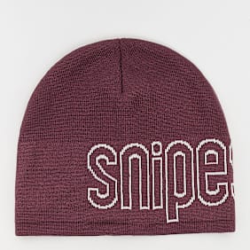 SNIPES Outline Logo Essential Skully Beanie rot