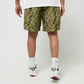 Capacité Logo Rubber Badge Colorblocked Track Shorts camouflage