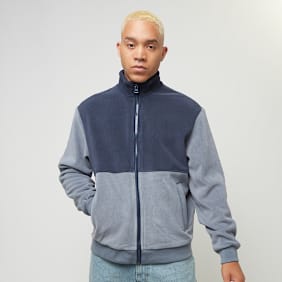 Urban Classics Colour Block Polar Fleece Jacket blau
