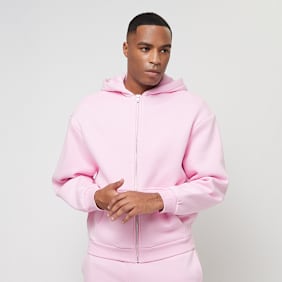Urban Classics Fluffy Zip Hoody rosa
