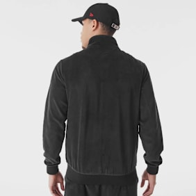 New Era Chicago Bulls NBA Lifestyle Velours Trackjacket schwarz