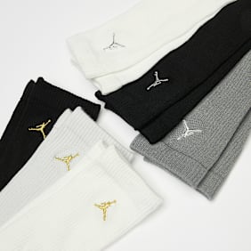 Jordan 6 PACK - Everyday Essentials Crew Socks schwarz