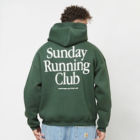 Another Cotton Lab Sunday Running Club Oversized Hoodie grün