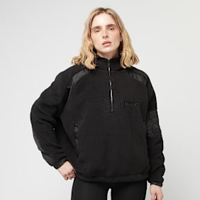 Pegador Bonny Teddy Fabric Mix Halfzip negro