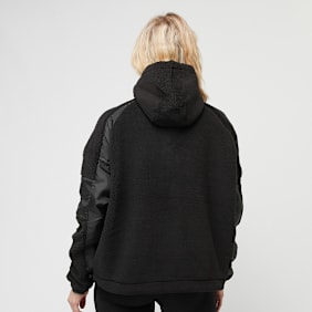 Pegador Bonny Teddy Fabric Mix Halfzip negro