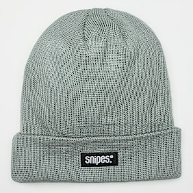 SNIPES Woven Basic Logo Beanie siva