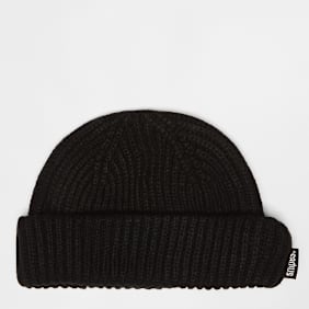 SNIPES Woven Flag Label Basic Fisherman Beanie aubergine zwart
