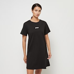 Miss Tee Girls Peace Hand Ladies Tee Dress crna