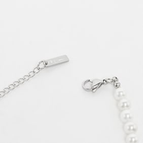 fainz Pearl Bracelet biały