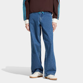 adidas Originals Pantalon en Jean Firebird bleu