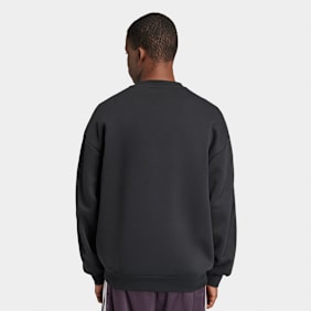 adidas Originals Sweatshirt oversize à trois bandes noir