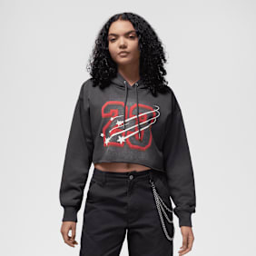 Jordan Flight Fleece Graphics Hoodie grigio