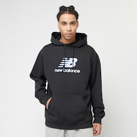 New Balance Stacked Logo Graphic Hoodie noir