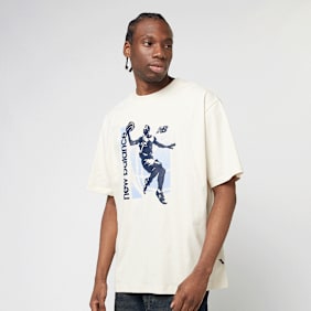 New Balance Hoops Graphic Vintage T-Shirt beige