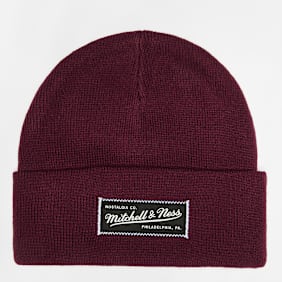 Mitchell & Ness Branded Patch Logo Beanie czerwony