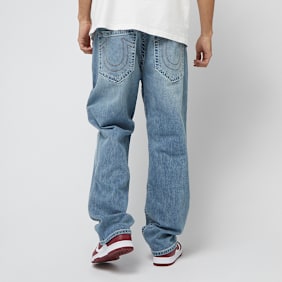 True Religion Bobby Relaxed Baggy Jeans Blau