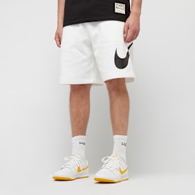 Nike Club Fleece Graphics Shorts weiß
