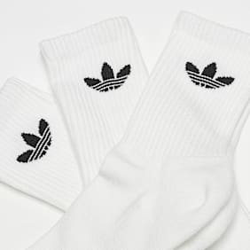 adidas Originals adicolor Trefoil Crew Socks (3 Pack) bianco