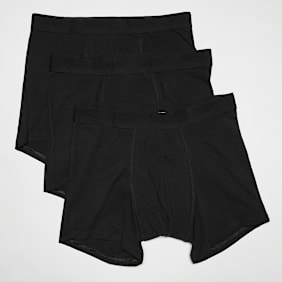 SNIPES 3 PACK - Black Tape  Briefs Boxershorts preto