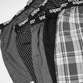 SNIPES 5 PACK - Black Tape  Woven Boxershorts grau
