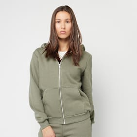 Urban Classics Fluffy Zip Hoody groen