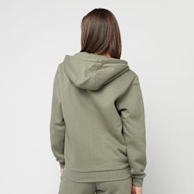 Urban Classics Fluffy Zip Hoody grün