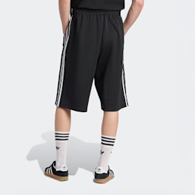 adidas Originals Pantaloncini 3 Strisce Oversize nero