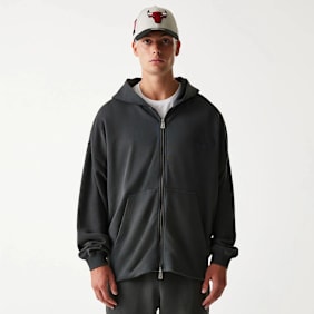 New Era NBA Washed Full Zip Chicago Bulls zwart