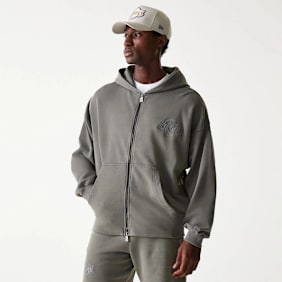 New Era NBA Washed Full Zip Los Angeles Lakers gris
