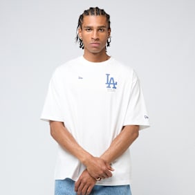 New Era MLB Baseball Graphic Oversize Tee Los Angeles Dodgers blanc